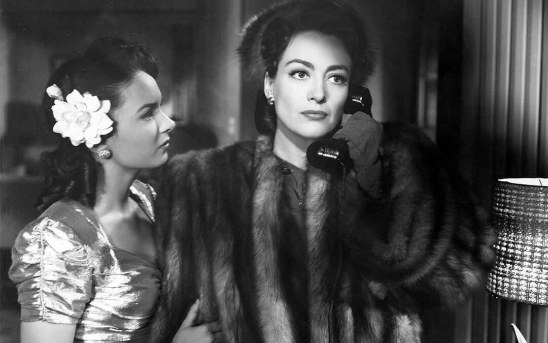 Joan Crawford and Ann Blyth in Mildred Pierce